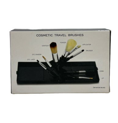 *Me Makeover Essentials Brush Compact Cosmetic Travel Brushes New As Seen In Pic