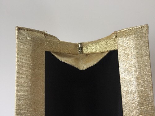 VINTAGE GOLD SHIMMERY CLUTCH Evening Purse 1970s New Years Eve NOS New NWT - Picture 4 of 7
