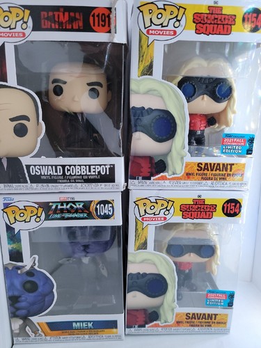 FUNKO POP LOT 4 FIGURES  BATMAN, THOR, SUICIDE SQUAD: Cobblepot, Meek, Savant(2) - Picture 21 of 24