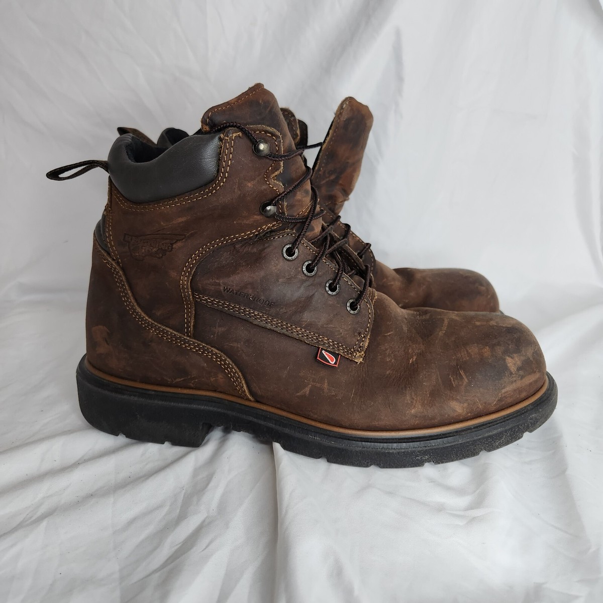 Red wing boots sz11 Red Wing Irish Setter Toe Steel Leather Brown Work Boots Sz  main image 4