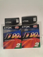 Lot Of 4 Vintage TDK D90 High Output Blank Audio Cassette Tapes Type 1