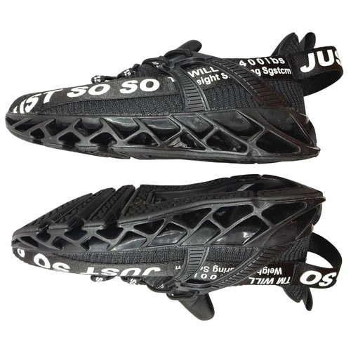 JUST SO SO Athletic Running Shoes Lightweight Walking Sneakers Black US 7 EU 40 - Picture 2 of 7