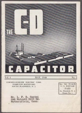 Cornell-Dubilier Electric C-D CAPACITOR 5 1940 radio service hints
