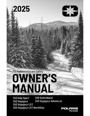 Polaris Snowmobile Owners Manual Book Guide 2025 550 Switchback 144
