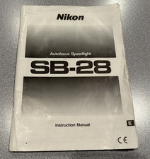 Nikon SB-28 Autofocus Speedlight Genuine Original User Instruction Manual