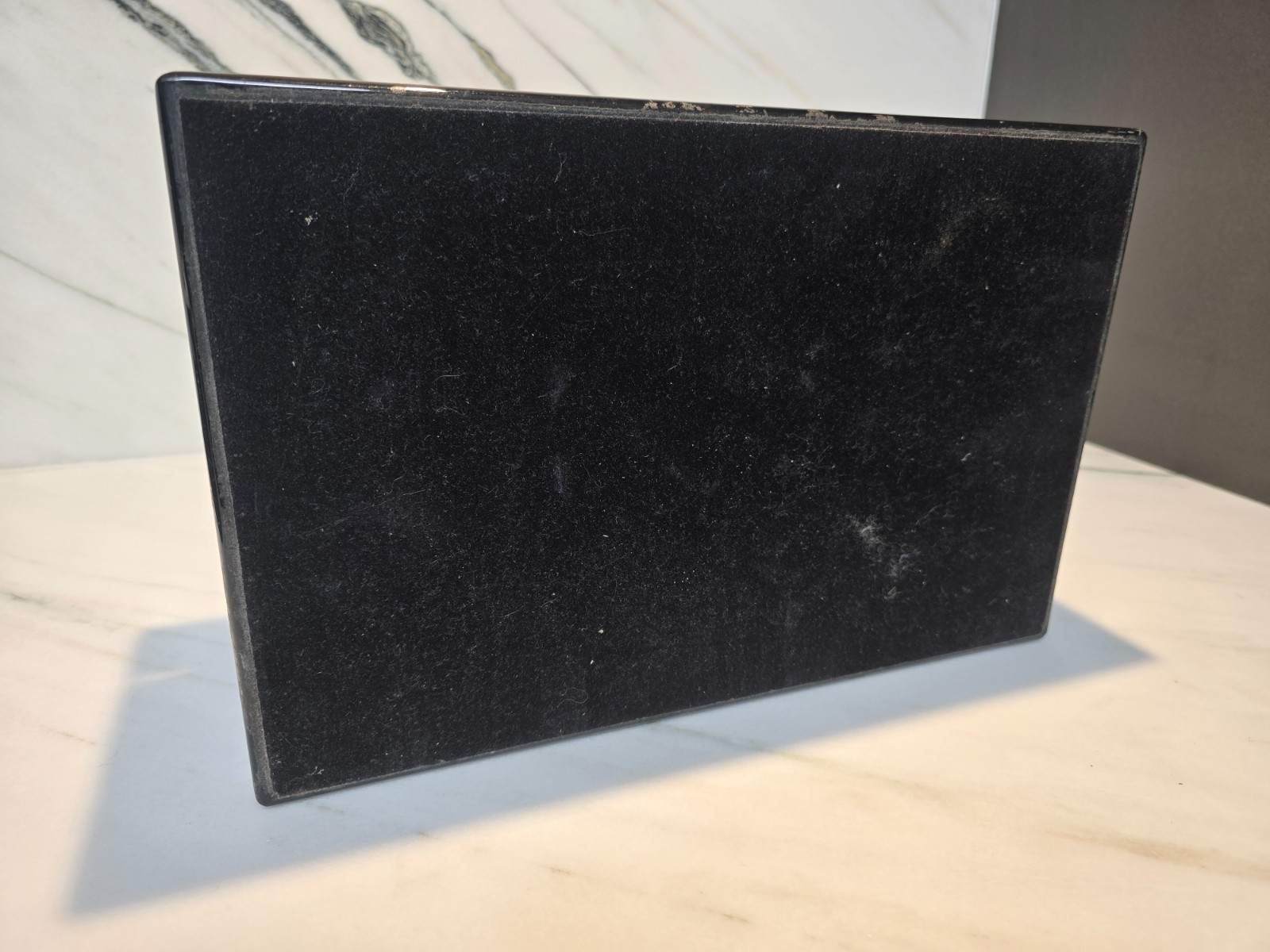 alfred dunhill lacquered marquetry inlaid mahogany Cigar Humidor France No Key