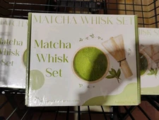 Complete Matcha Whisk Set Bamboo Tools Ceramic Bowl Sifter Scoop Holder Tea Gift