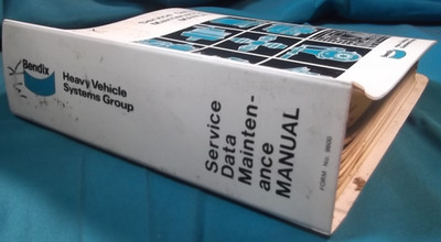 BENDIX SERVICE DATA MAINTENANCE SHOP REPAIR WORKSHOP MANUAL FORM NUMBER 9600
