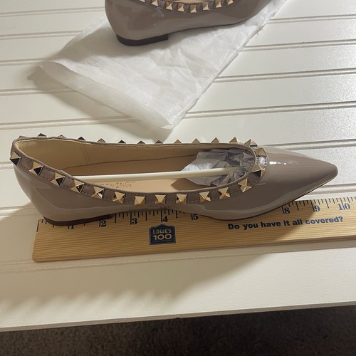 Ballerina nuova mengsiying donna moda vernice punta borchie TG 35 -5 - Foto 13 di 13