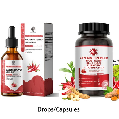 #ad #ad Cayenne Pepper Softgels Supplement Cayenne Pepper Hawthorn Beet Liquid Drops 2oz $13.29