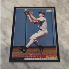 Score 1993 Rookie David McCarty Minnesota Twins #290 Baseball Card. rookie card picture