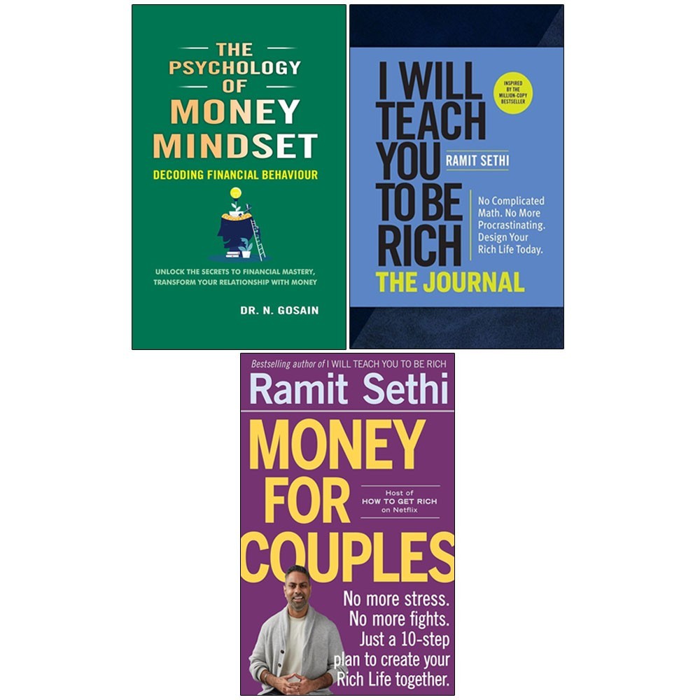 Money For Couples,Psychology of Money Mindset,I Will Teach You to Be 3 Books Set