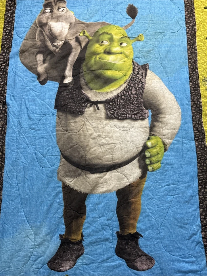 RARE Vintage 2004 Dreamworks Shrek 2 Twin Comforter 62”x86” in Shrek & Donkey - Image 4 of 4