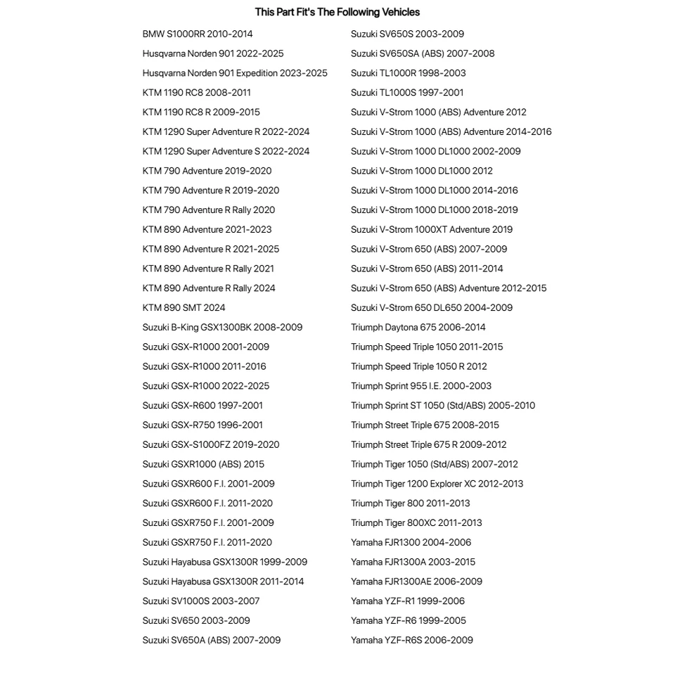 Kit de cojinetes de vástago de dirección Tusk para Yamaha YZF-R6 1999-2005 Foto 3 de 3