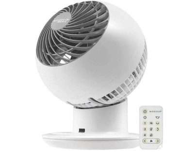 Woozoo Globe Multi-Directional 5 Speed Oscillating Fan with Remote White