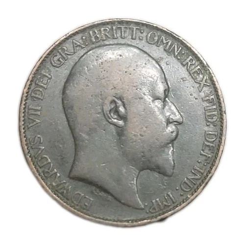 1907 Edward VII Half Penny — photo from the most recent tracked eBay sale