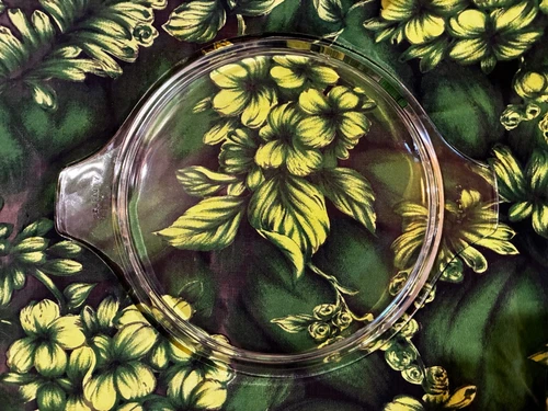 Broken Lid? Don't cry! 💔VINTAGE PYREX Tab Casserole #475  042 Clear Glass LID