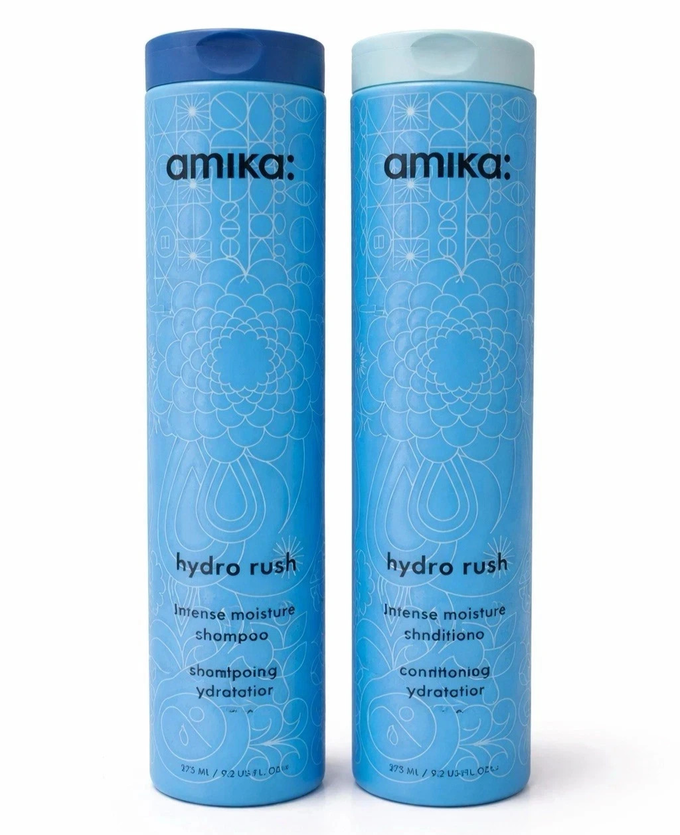 AMIKA HYDRO RUSH IINTENSE MOISTURE SHAMPOO & CONDITIONER 9.2 oz