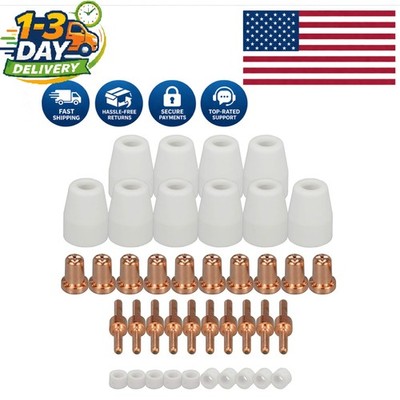 40pcs Plasma Electrode and Extended Nozzle Set - High Performance Gear