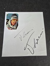 Autografo autograph originale su foglietto Gustavo Thoeni sci