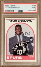 1989 Hoops #138 David Robinson Rookie RC PSA 9 Mint Spurs
