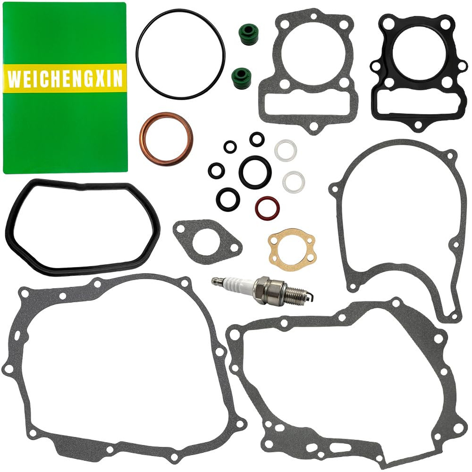 Complete Gasket Kit and Spark Plug for Honda XR80 CRF80F 2004-2012 Asbestos-Free
