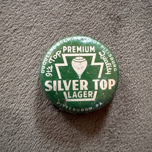 Pittsburgh P.A. Silver Top Lager Beer bottle cap Vintage