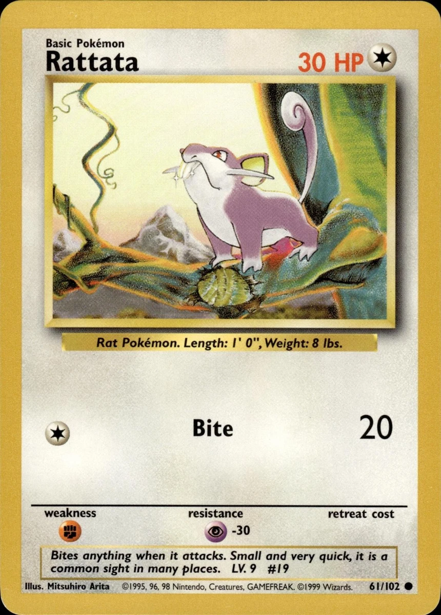 Preços baixos em Cartão Pokemon Rattata | eBay