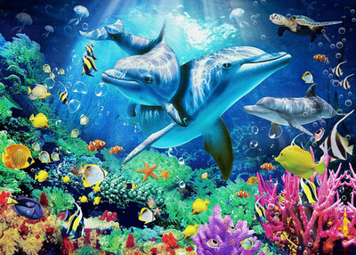 Jigsaw Puzzles 1000 Pieces for Adults, Families (Sea World) Pieces Fit Together