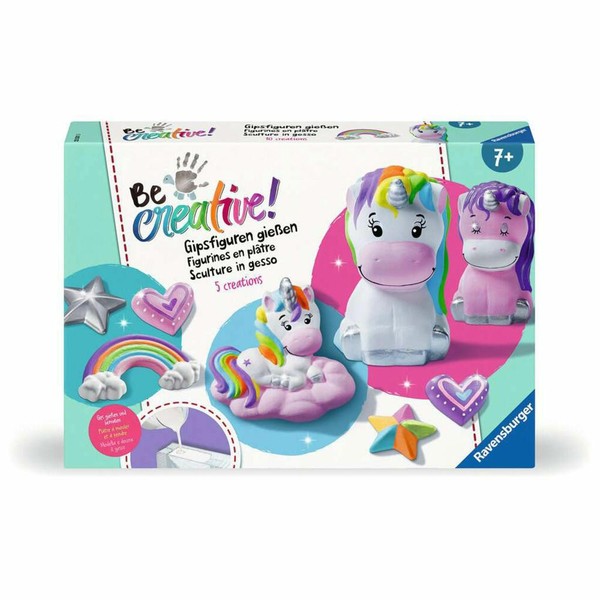 Ravensburger Becreative Bastelset Diy Gipsfiguren GießEn Einhorn Kreativset-image