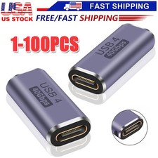 USB 4 Type C Female to Female Adapter Coupler 240W 40Gbps 8K for Thunderbolt Lot