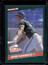 1986 Donruss The Rookies Jose Canseco Rookie RC #22 Athletics