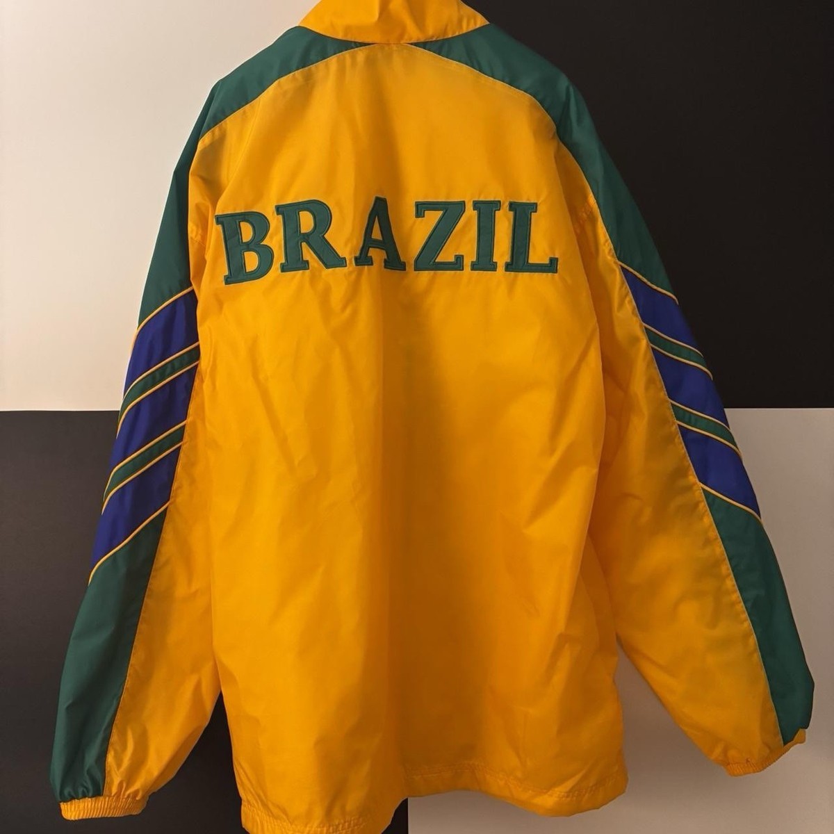 Vintage 1998 Adidas Brazil World Cup France windbreaker | eBay