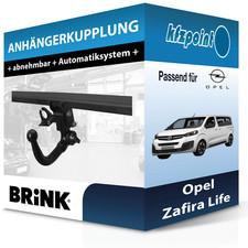 Für Opel Zafira Life 03.2019-jetzt BRINK Anhängerkupplung abnehmbar neu