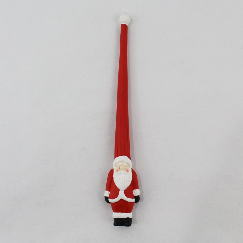 Vintage Department 56 Pencil Santa Ornament 7.5"