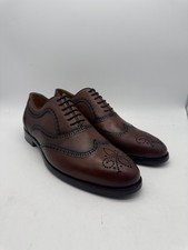 BRAND NEW Marc Joseph New York Madison Cognac Grainy Leather Wingtips Size 10 US