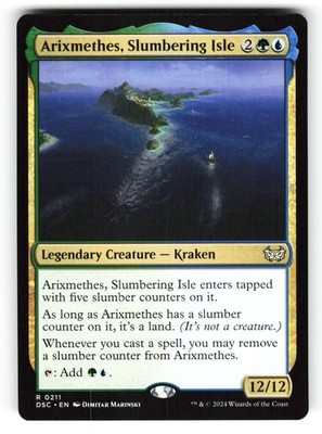 Arixmethes, Slumbering Isle #211 (NM) (DSC) (Non-Foil) MTG Magic
