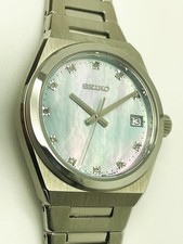 SEIKO LADIES 6N42-00N0 NEVER WORN LIVE 100M 11 DIAMOND DRESS QUARTZ WATCH SUR603