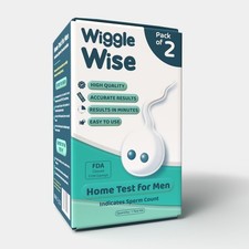 Wiggle Wise Fertility Test Kit for Men   Sperm Count Home White