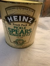 Heinz #10 Can Fresh Pack Pickle Spears Kosher...