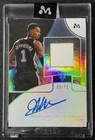 VICTOR WEMBANYAMA 2023-24 TOPPS MERCURY ROOKIE JERSEY AUTO RELIC FRENCH RC 69/75
