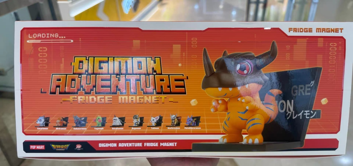 POP MART Digimon Adventure Fridge Magnet Series Figure Blind Box