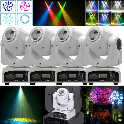 4X Uking 80W RGBW LED Spot Bühnenlicht Moving Head Bühnenbeleuchtung DJ Disco