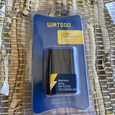 Watson Lithium Ion Li-ion Battery Sony NP-FZ100 7.2V 2000m Ah: New in Package