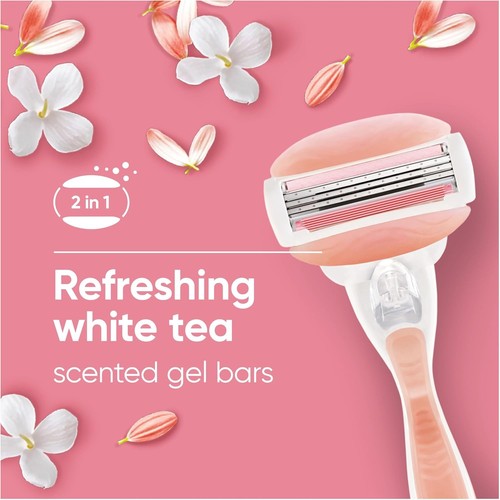 Gillette Venus ComfortGlide Breeze Spa rasoio lamette donna confezione da 4 venditore UK - Foto 4 di 8
