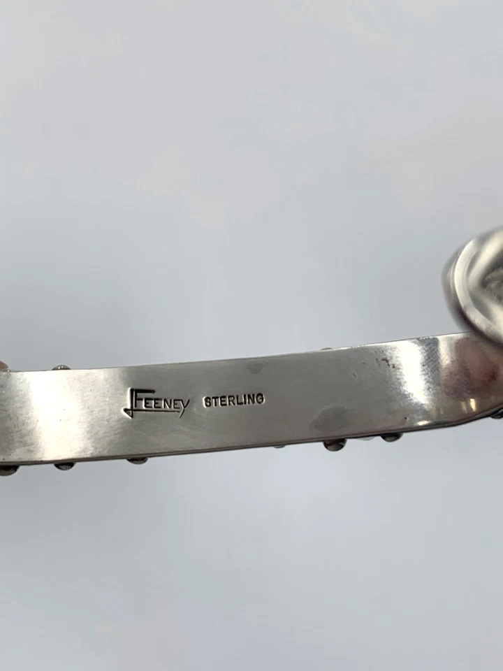 Sleeping Beauty Turquoise Silver Cuff by Leo Feeney - Image 3 of 4