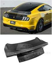 For 15-23 Ford Mustang | Super Snake Style Carbon Fiber Rear Trunk Lid Cover