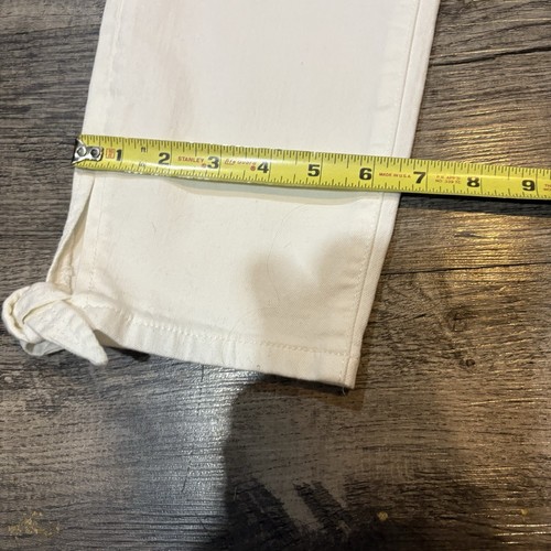 ANN TAYLOR Jeans Women’s 10 White Skinny Crop Mid Rise Curvy Fit NWT - Picture 6 of 10