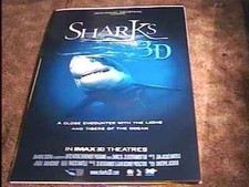 SHARKS 3D ROLLED 27X40 ORIG MOVIE POSTER JAWS IMAX