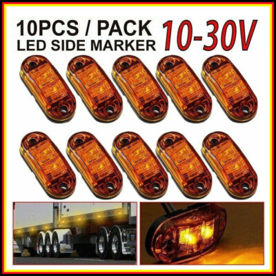 Fahrradlicht Hinten 10x Seitenmarkierungsleuchten 12/24V Für LKW, Wohnwagen & Anhänger Ambientebeleuchtung Auto Lkw Begrenzungsleuchten Led 24v